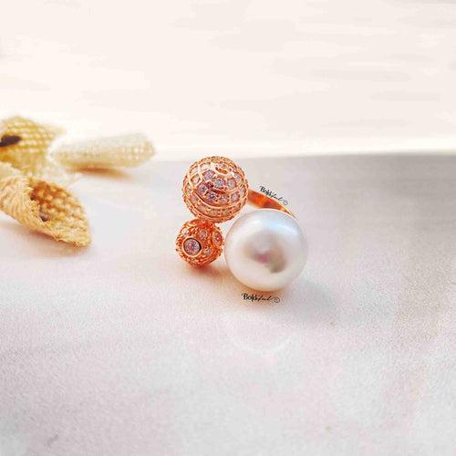 Baroque Pearl Silver Ring