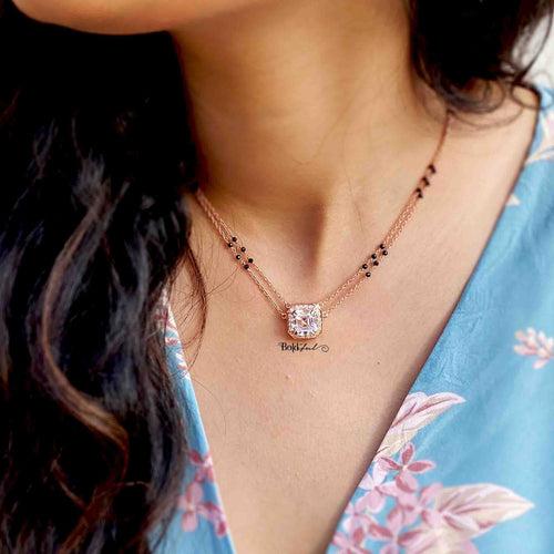 Blaze Asscher Cut Mangalsutra