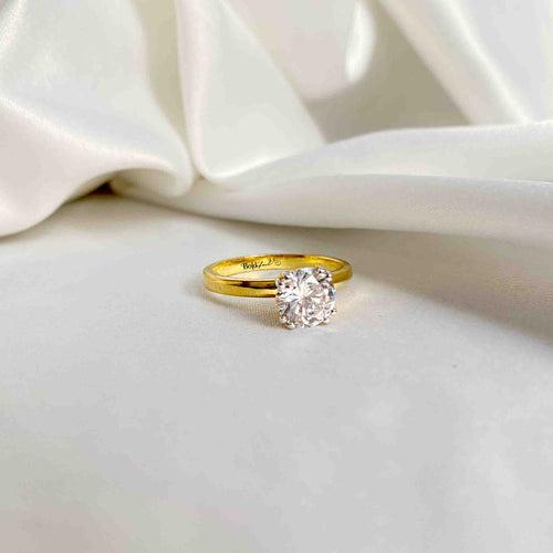 Brilliant Cut Moissanite Solitaire Ring