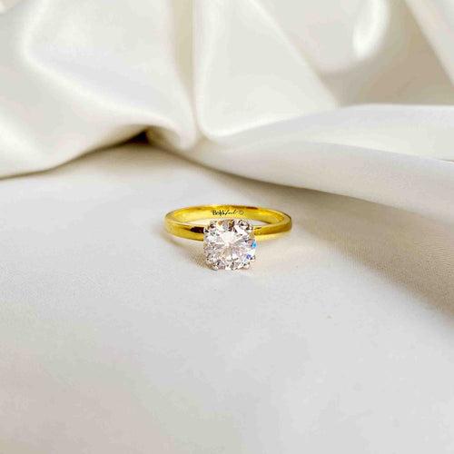 Brilliant Cut Moissanite Solitaire Ring