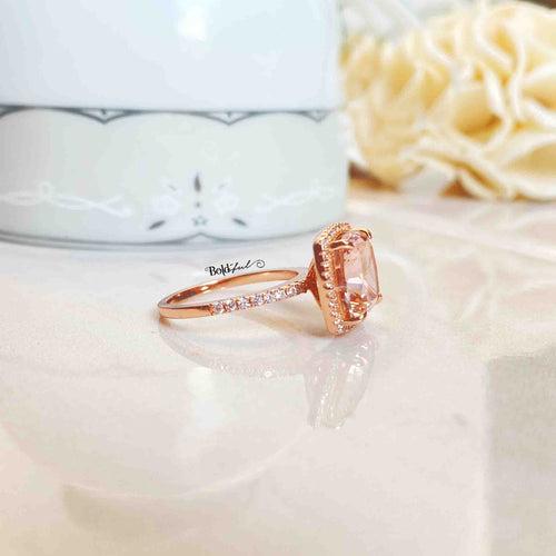 Champagne Cushion Cut Ring