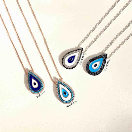 Divine Evil Eye Silver Pendant