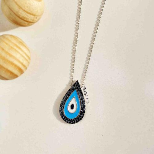 Divine Evil Eye Silver Pendant