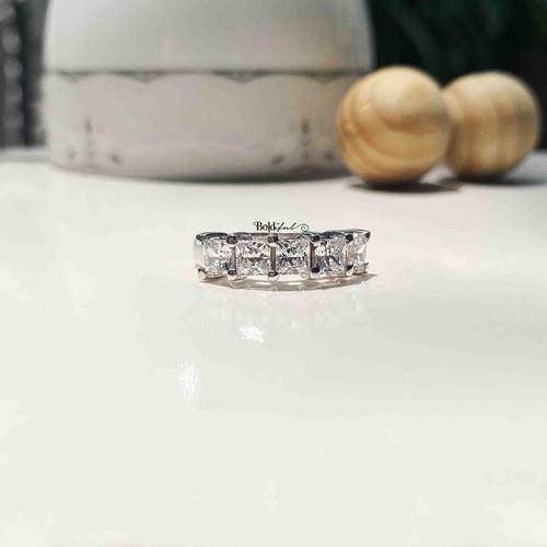 Fair Square Half Eternity Band