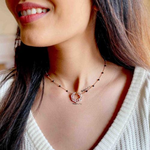 Half Moon Asymmetric Mangalsutra