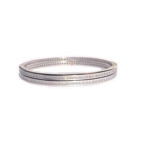 Minimal Silver Bangles