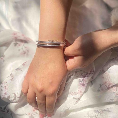 Minimal Silver Bangles