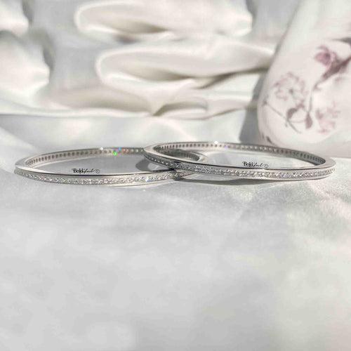 Minimal Silver Bangles