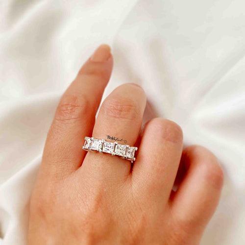 Fair Square Half Eternity Band