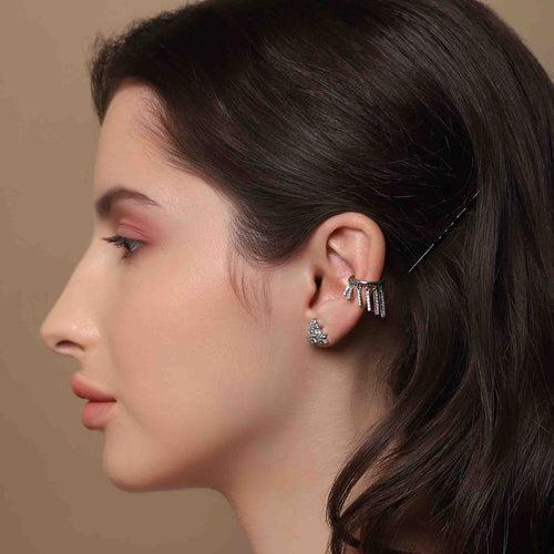 Snappy Silver Earcuffs