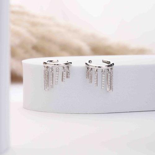 Snappy Silver Earcuffs