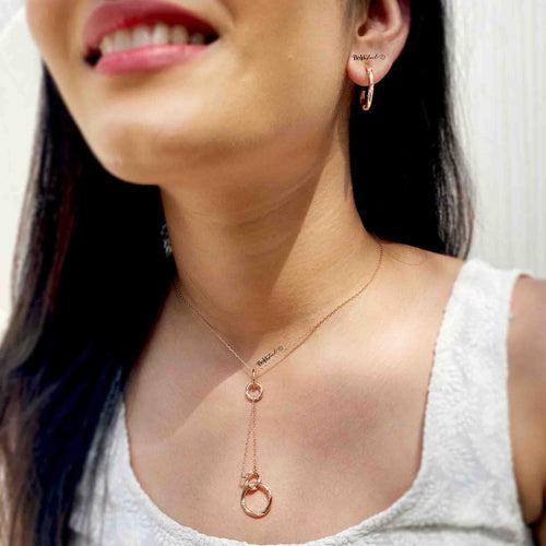 Splendid Long Pendant With Hoops