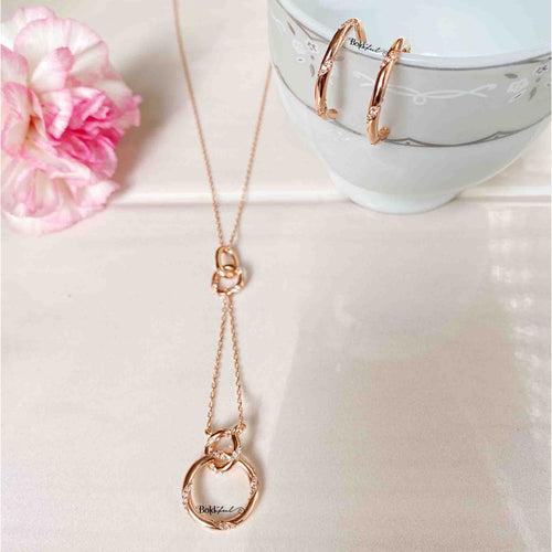 Splendid Long Pendant With Hoops