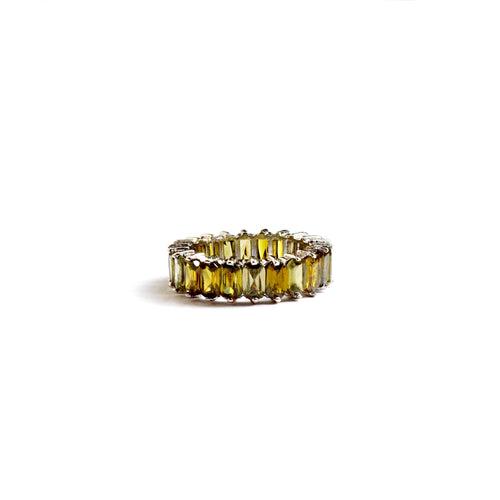 Sunlit Silver Eternity Ring