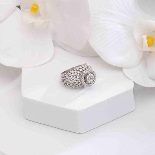 Swish Silver Ring