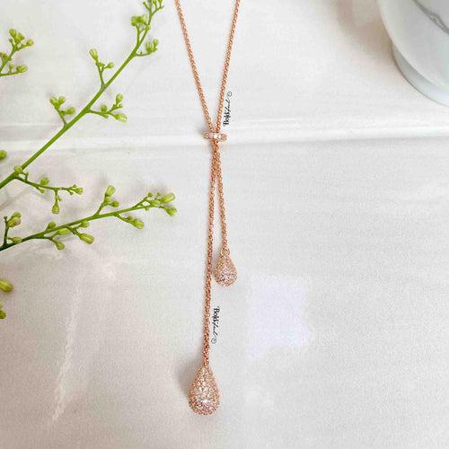 Teardrop Tie Necklace