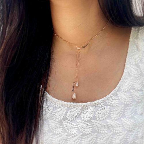 Teardrop Tie Necklace