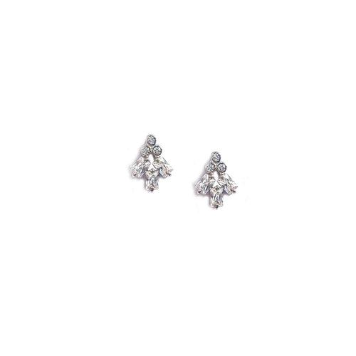 Vivid Silver Earstuds