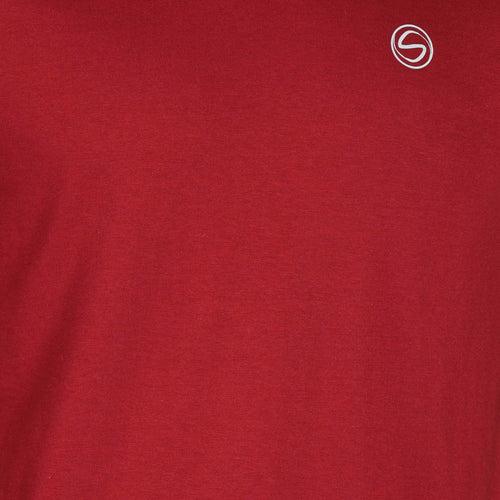 Solid Maroon Crew Neck Zero Stain 100 Percent Premium Cotton T shirt