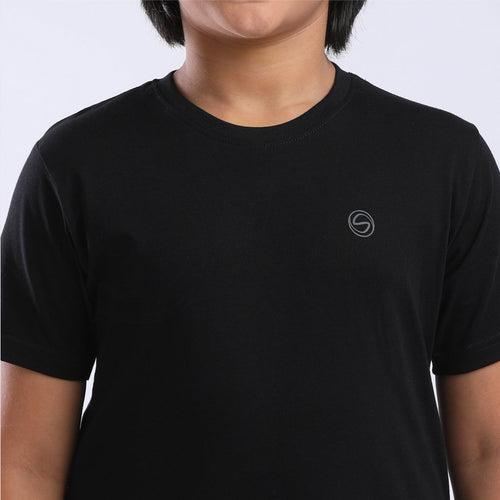 Stain Repeller Solid Black Tee