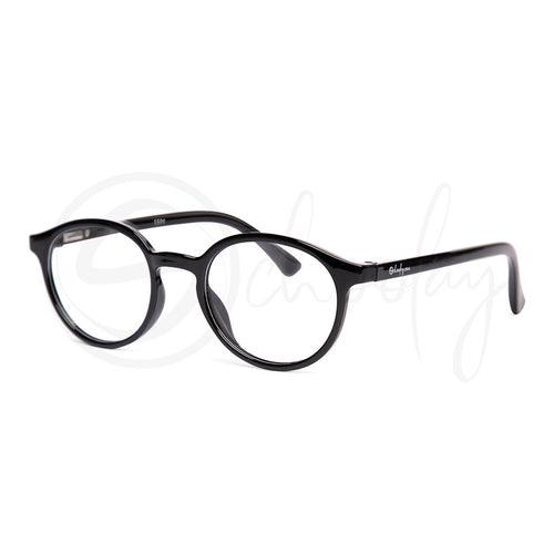 Teens or Adults Eye Protection  Black Oval Teen Spectacles