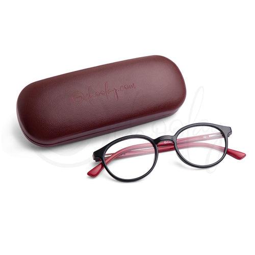 Teens or Adults WFH Eye Protection  Red Oval Teen Spects