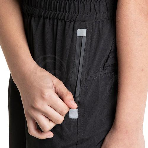 Multipurpose Utility Shorts With Attached Sanitizer Holder & T-shirt Holder - Black