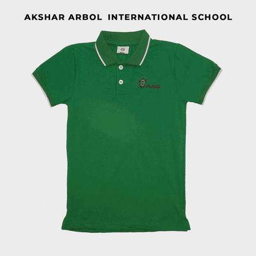 Akshar Arbol Regular Uniform Green T-shirt (ELC1- G5)
