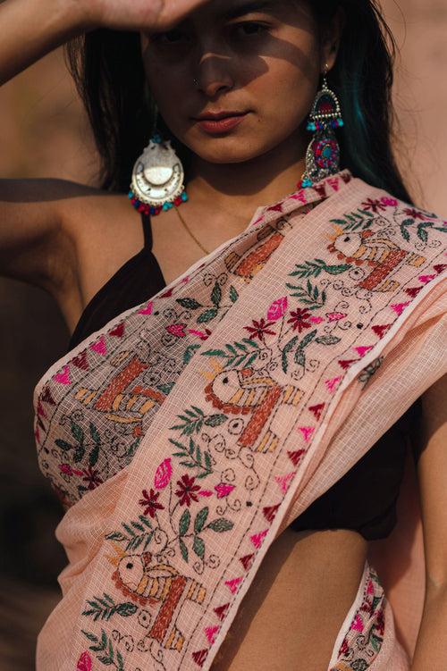 Kaisori Kota saree - Bagh AvanI Kantha Kota saree