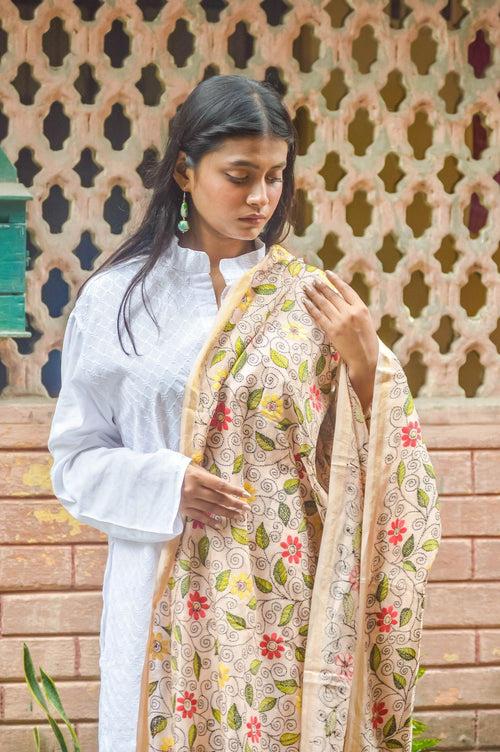 Kaisori Maheswari Kantha dupatta - ShIuli