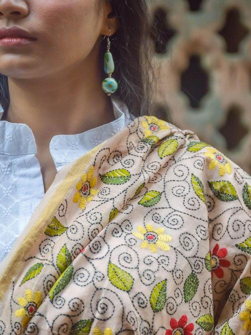 Kaisori Maheswari Kantha dupatta - ShIuli