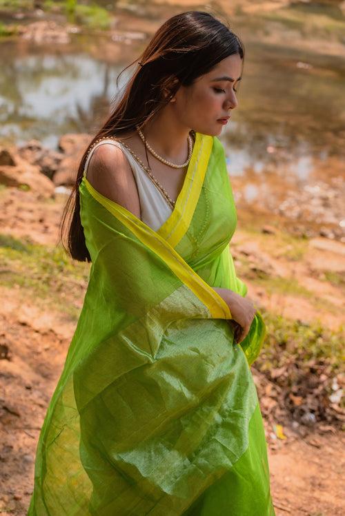 Utsav silk cotton saree - Shewanti
