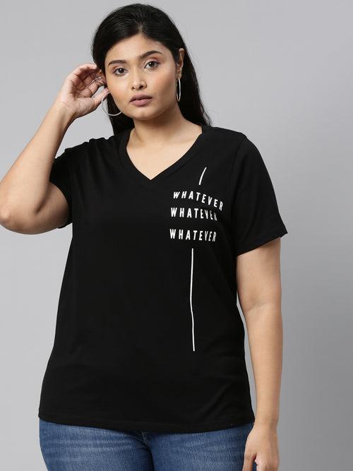 Black Printed T-Shirt