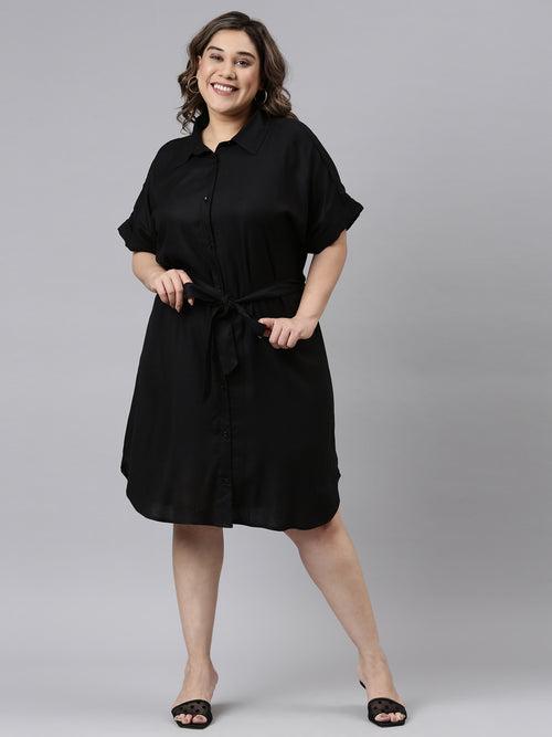 Black Shirt Dress