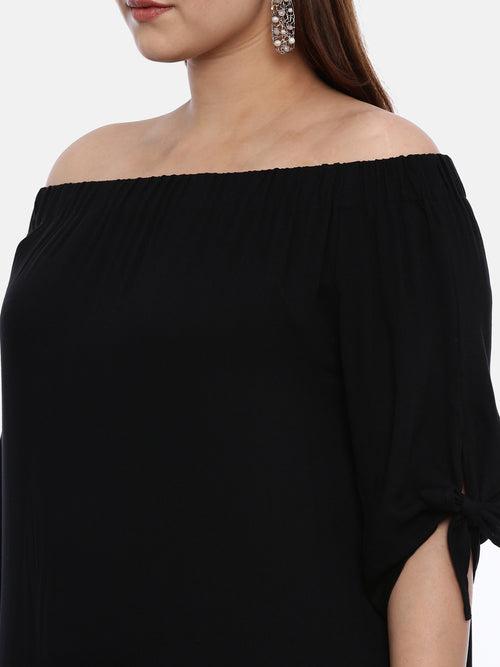 Black Off Shoulder Top