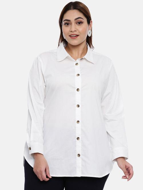 Cotton White Shirt