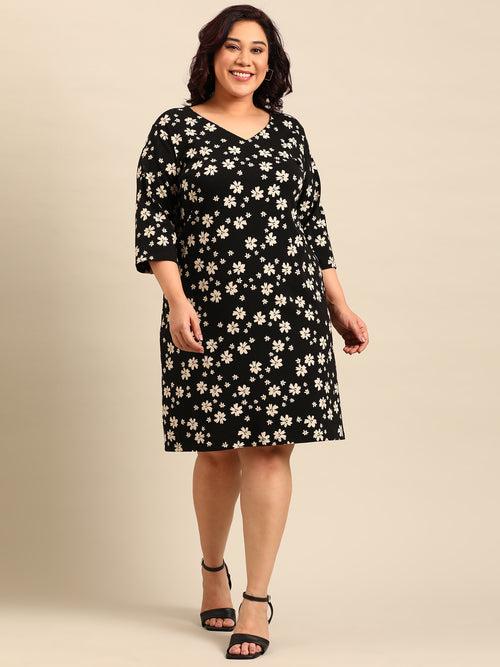 Cotton Printed Sheath Dress