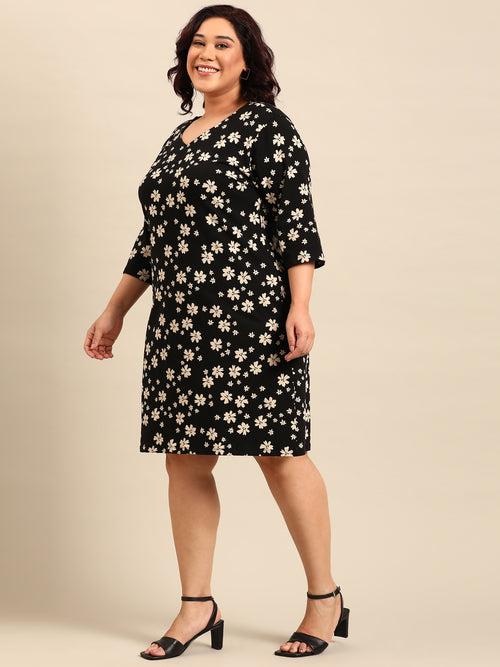 Cotton Printed Sheath Dress