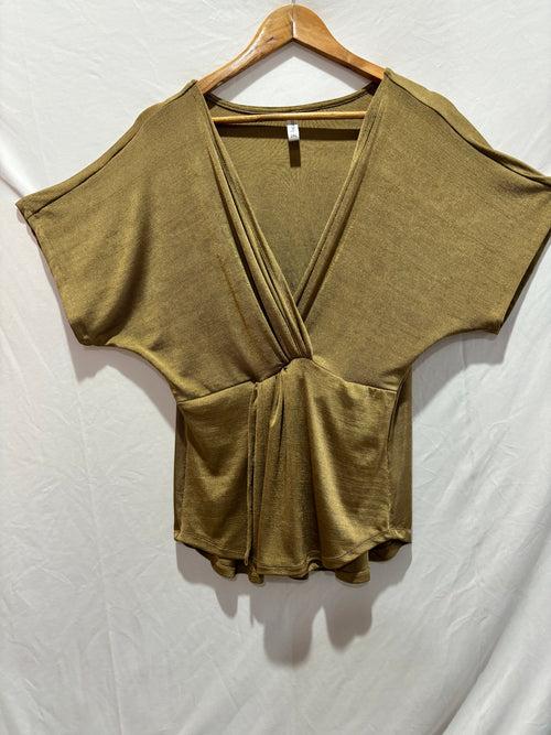 Gold Wrap Top