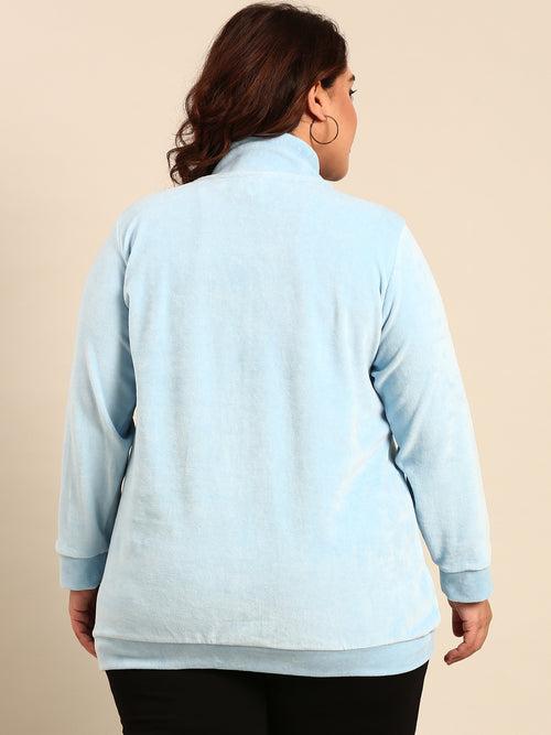 Blue Velour Jacket