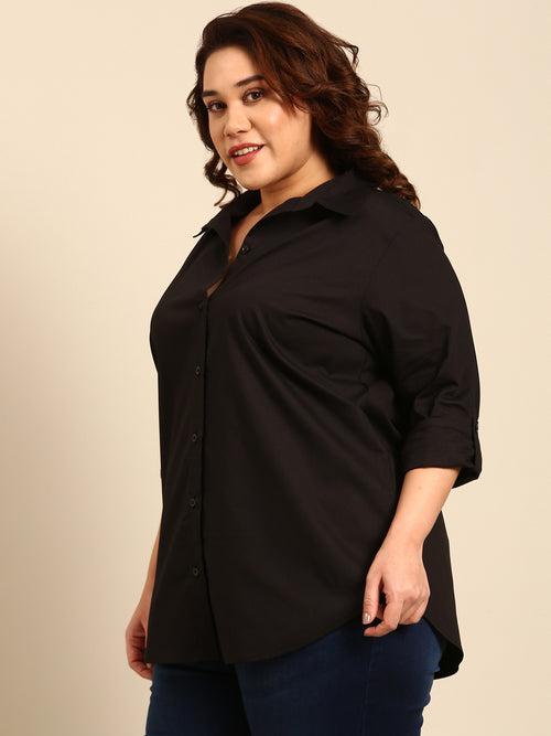 Black Cotton Shirt