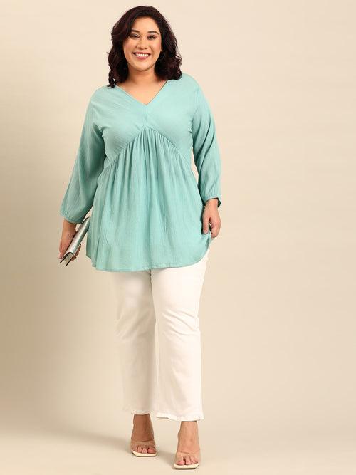 Mint Lurex Tunic