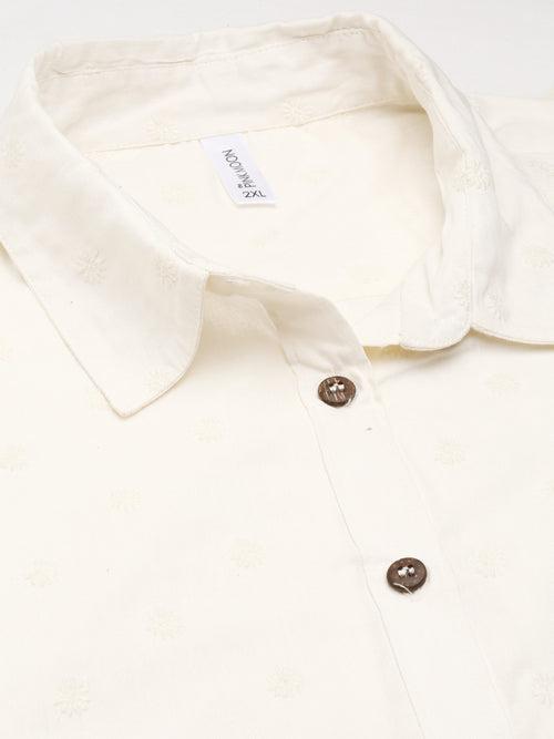 White Embroidery Shirt