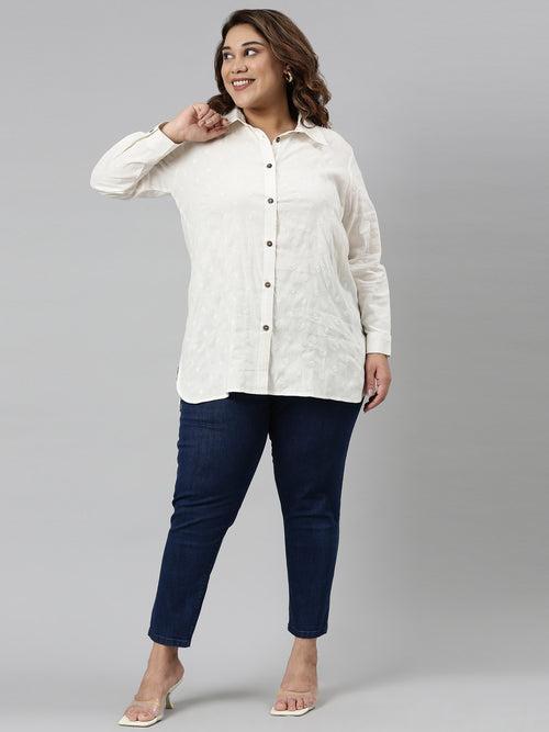 White Embroidery Shirt