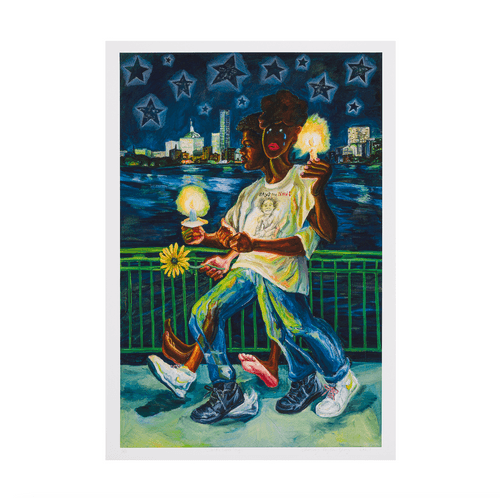 Anthony Peyton Young, Candlelight Vigil, 2021; Limited Edition Print