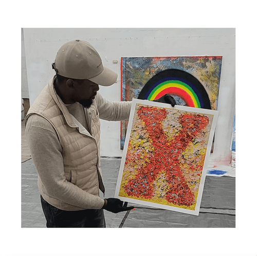 Vaughn Spann, New Dawn (Marked Man), 2024; Hand-Embellished, Signed and Numbered Limited Edition Print