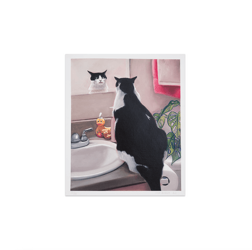 Lydia Blakeley, Reflections 3 (Chonky), 2022; Hand-Embellished, Signed, and Numbered Limited Edition Print