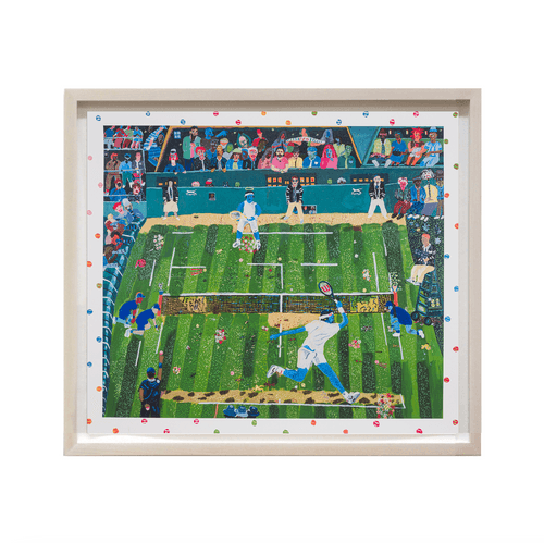 Shaun Ellison, Nadal vs. Federer, Wimbledon 2008, 2022; Limited Edition Print