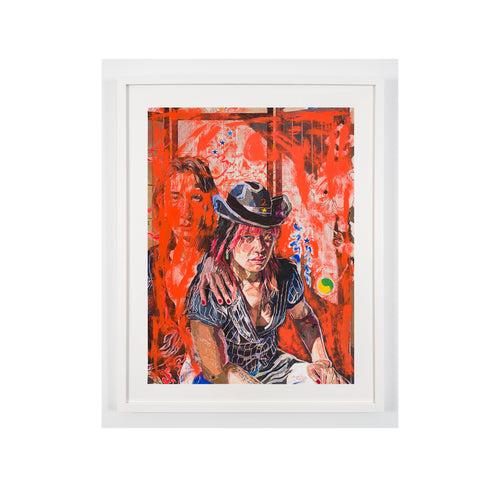 Oscar Yi Hou, Sayonara, Suzie Wongs, aka: Out the Opium Den, 2022 - Edition 2/25; Hand-Embellished, Signed, and Numbered Limited Edition Print