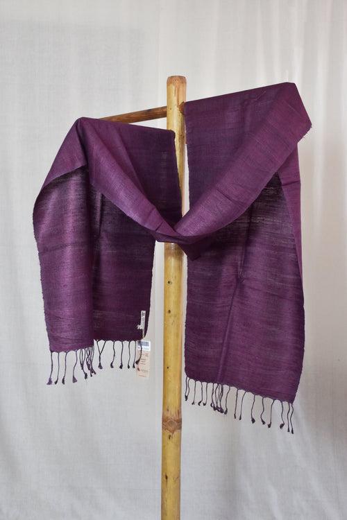 Pure Silk Stole | Plum